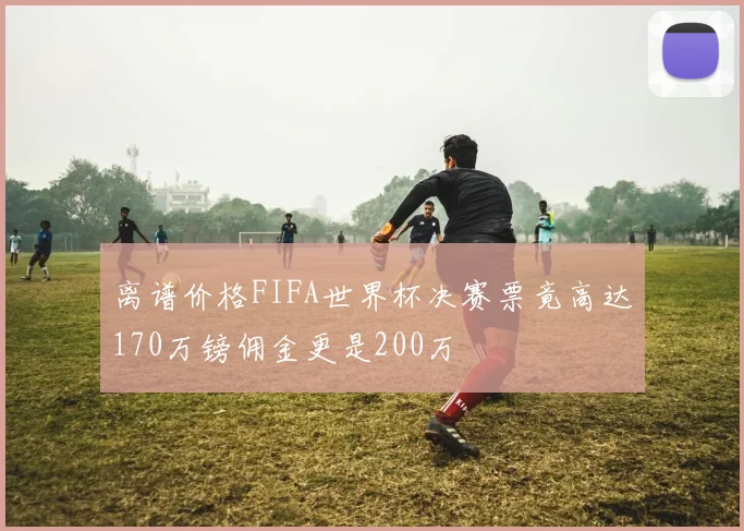 离谱价格FIFA世界杯决赛票竟高达170万镑佣金更是200万